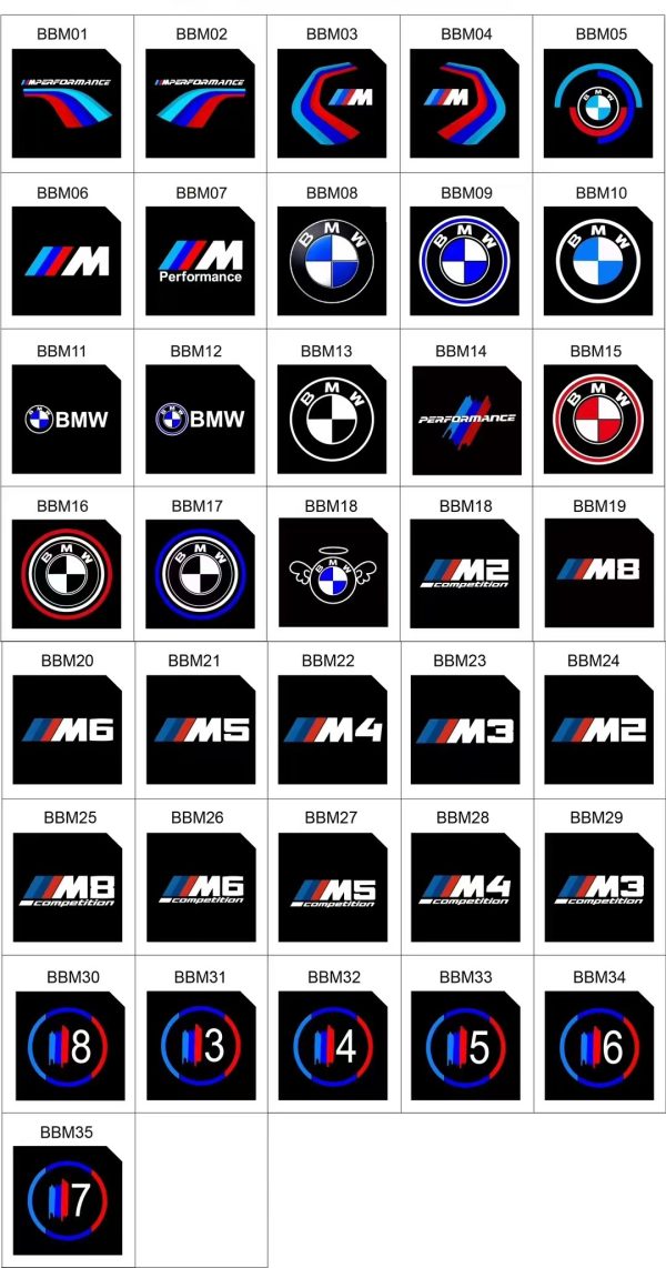 For BMW Welcome Light Door Projector, Upgrade Custom Logo Projector Light, Plug & Play HD Dynamic Pattern, Two Lens, Personalized Image/Text - Image 3