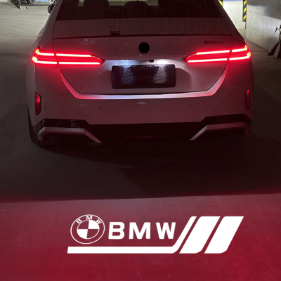 BMW license plate projector for 1 2 3 4 5 Series, X1 X3 X4 X5, i3 i4 i5, M3 M4 car decorative ground projector, Plug & Play, Set of 1