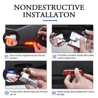 welcome door light installation