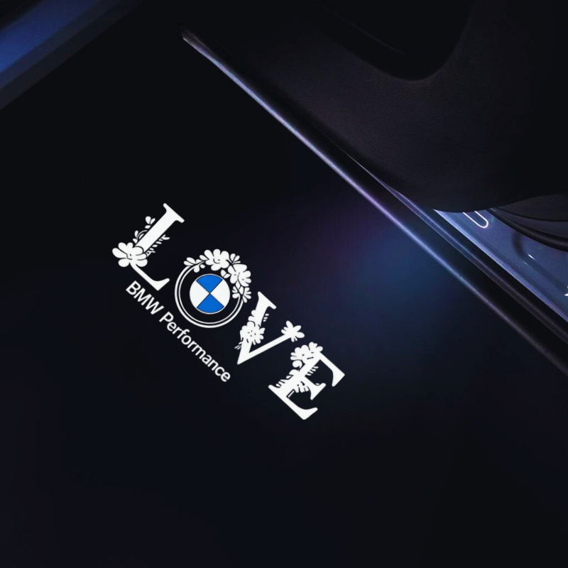 BMW LOVE pattern welcome door light projector