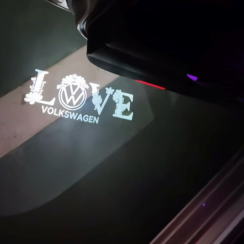 VW LOVE Picture car door light projection