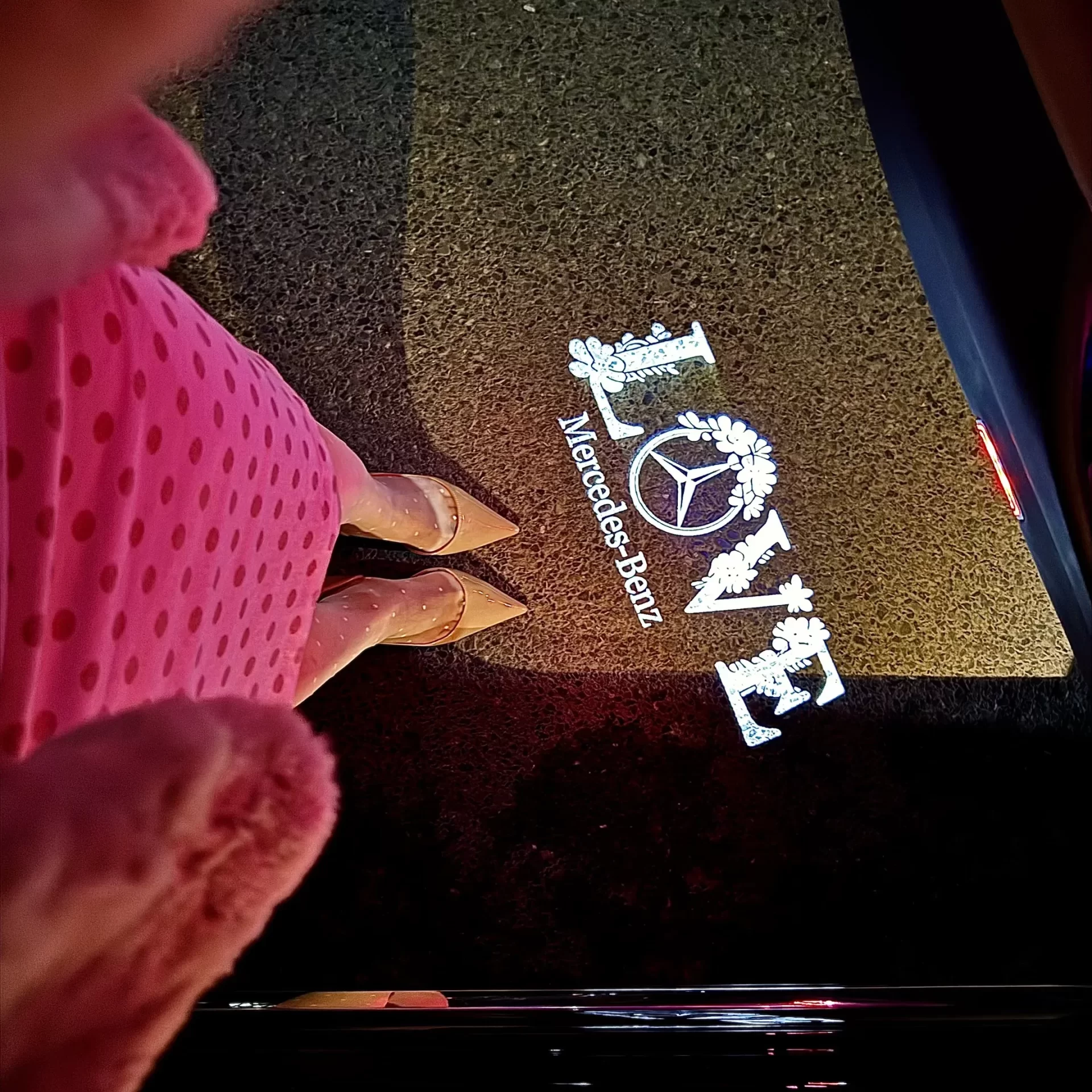 Love Pattern Door Projector Lights: Add a Touch of Romance to Every Car Arrival